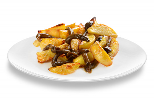 Жареный картофель с грибами