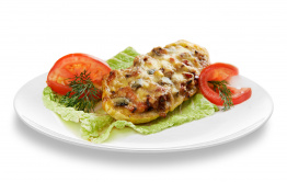 Кабачок фаршированный мясом и овощами