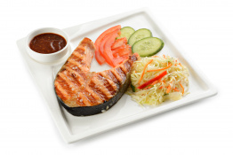 Стейк из лосося