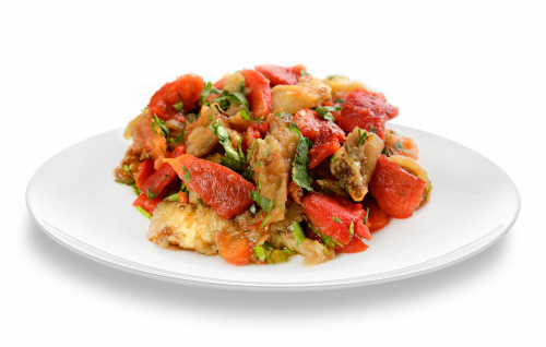 Салат из овощей гриль