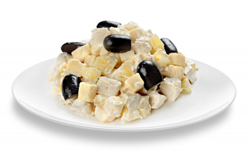 Салат "Курица с ананасом"