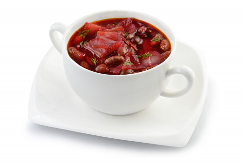 Борщ с фасолью