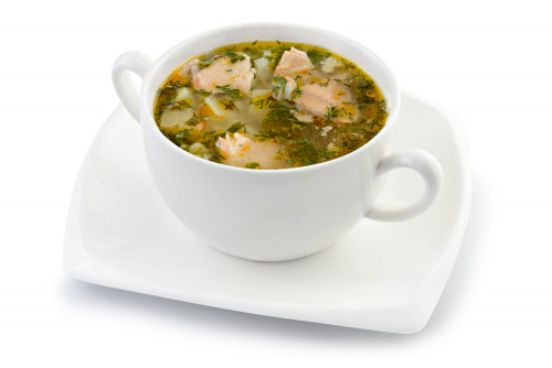 Суп "Уха царская" с семгой